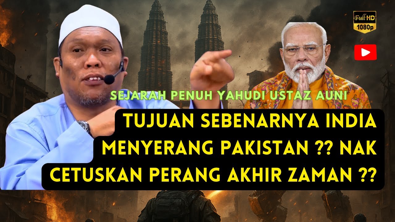 TUJUAN sebenarnya INDIA menyerang PAKISTAN⁉️nak cetuskan PERANG AKHIR ZAMAN⁉️USTAZ AUNI