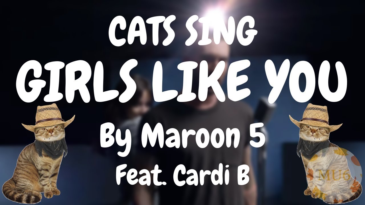 Cats Sing Girls Like You by Maroon 5 feat. Cardi B | Cats Singing Song