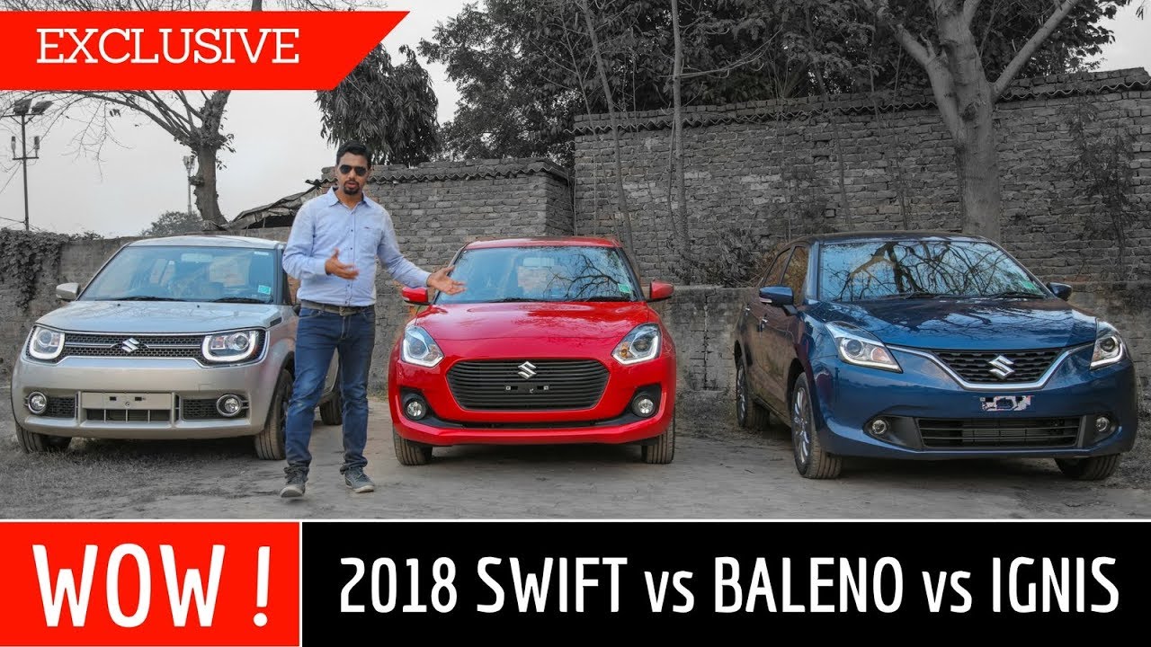 Maruti Swift vs Baleno vs Ignis : Exclusive Comparison 🔥🔥🔥