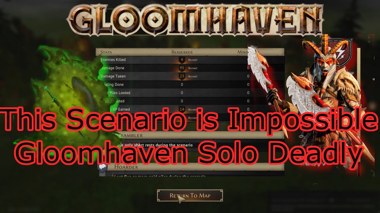 Oozing Grove is IMPOSSIBLE- Gloomhaven Solo Deadly