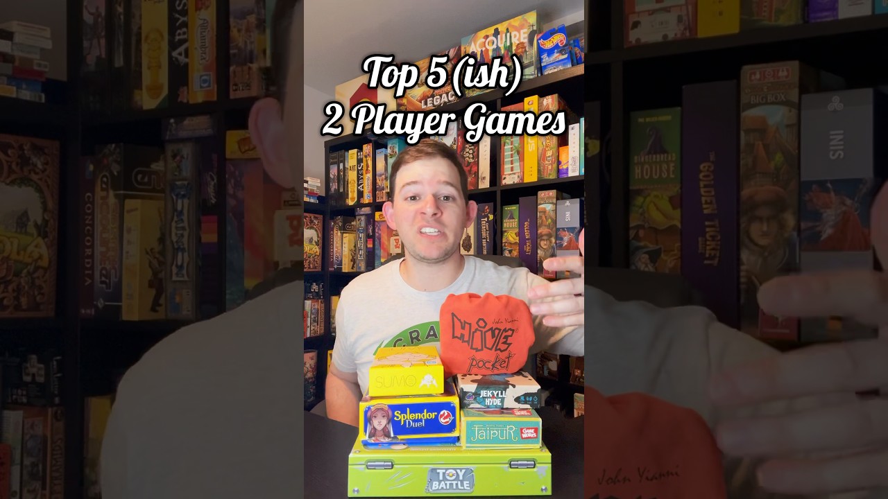 The 5(ish) Best 2 Player Games #boardgames #gamereview #review #couple #family #top5 #familyfriendly