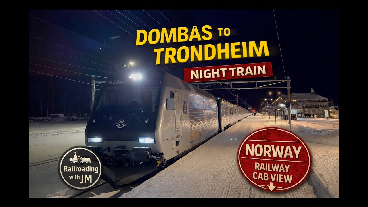 Train 405 Dombås – Trondheim (Night Train, December 30, 2025)