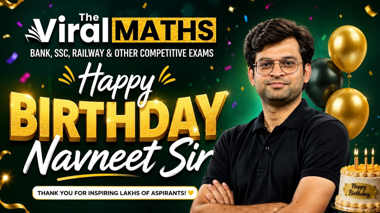 Happy Birthday Naveet Sir 🎂 | Birthday Special Return Gifts 🎁 | Viral Maths for Bank Exams