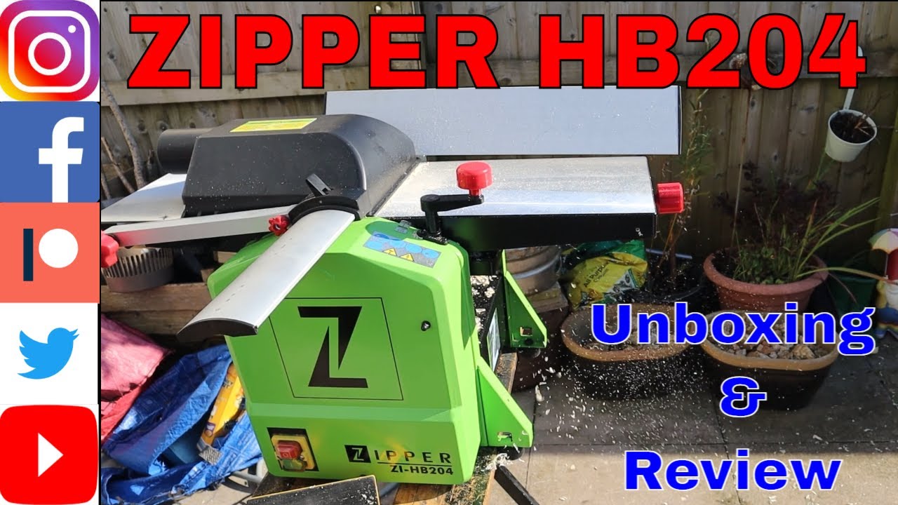 ZIPPER HB204 Planer & Thicknesser unboxing & Review #diy #woodworking #tools #unboxing