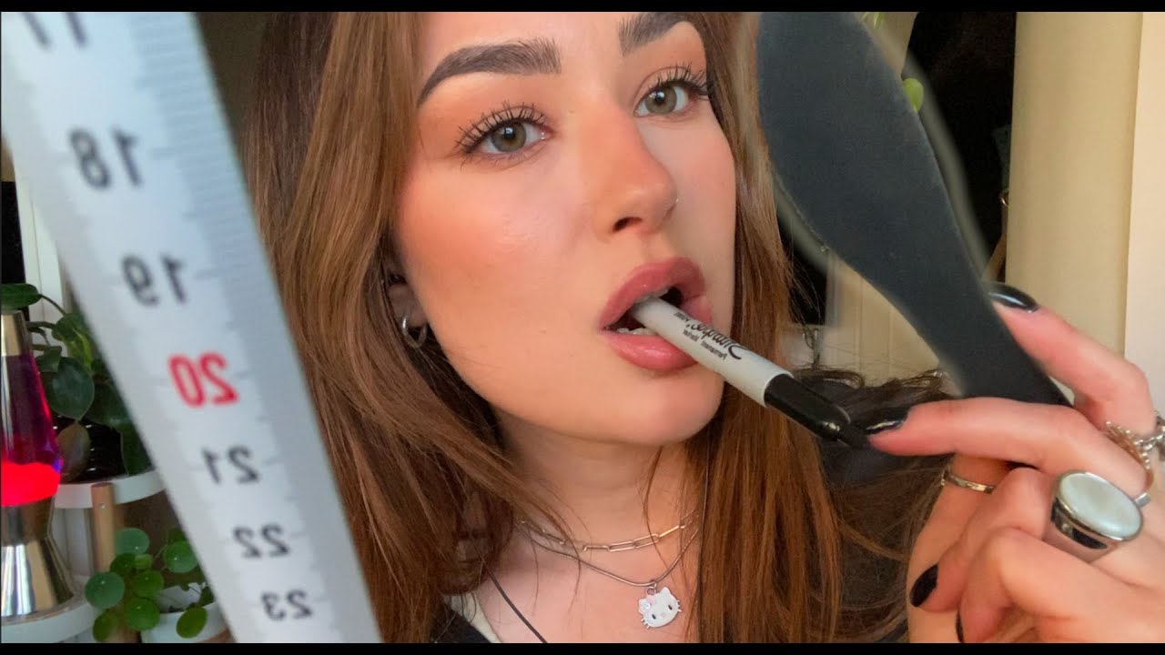 [ASMR] a FAST reconstruction of your face (measuring,  drawing & face touching)