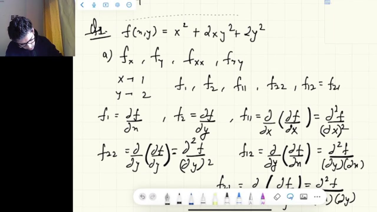 Multivariable Optimization 9 - Local Min and Saddle points