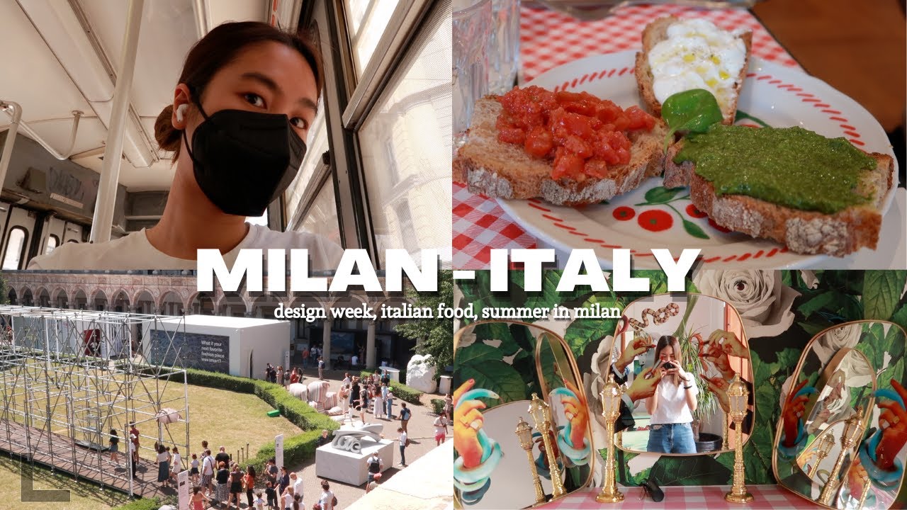 Design week in Milan: visiting exhibitions | Italian Food and Work | Living in Milan Italy Vlog