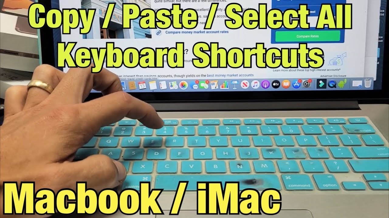 How to Copy/Paste/Select All using Keyboard Shortcut on MacBook, iMac, Apple Computers