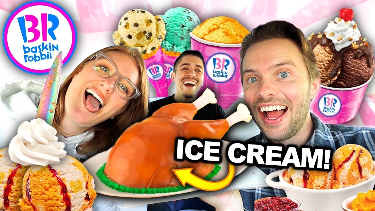 Tasting EVERYTHING on Baskin Robbins THANKSGIVING MENU!!!