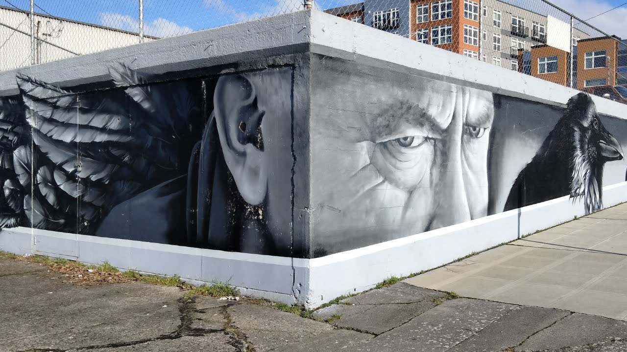 BOMB EPISODE - THE CROWS  graffiti art and mural