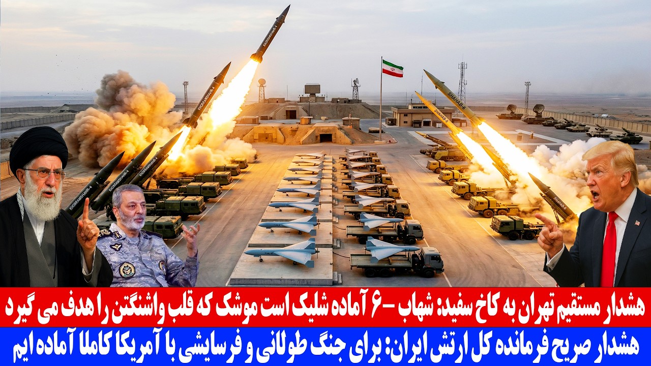 هشدار مستقیم تهران با کاخ سفید : شهاب-6 آماده شلیک موشک که قلب واشنگتن را هدف می‌گیرد 