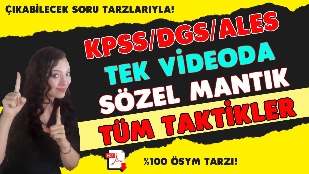 🎯 TEK VİDEODA SÖZEL MANTIK TÜM TAKTİKLER💯 #kpss2022 #DGS2022 #HaleHoca