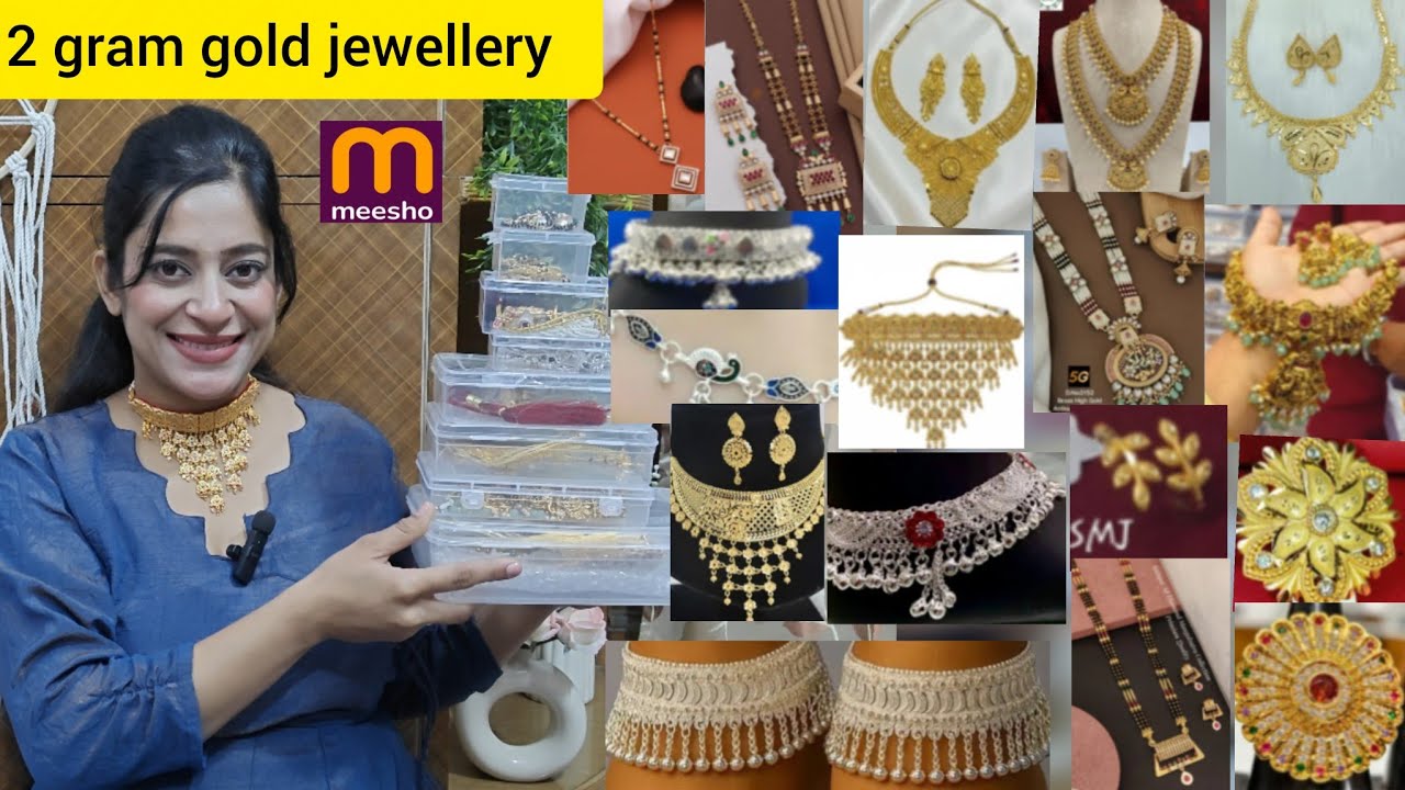 Meesho 🌟 trending 2 gram gold & silver  jewellery 🎊, rajwadi, South Indian jewellery review @Meesho 
