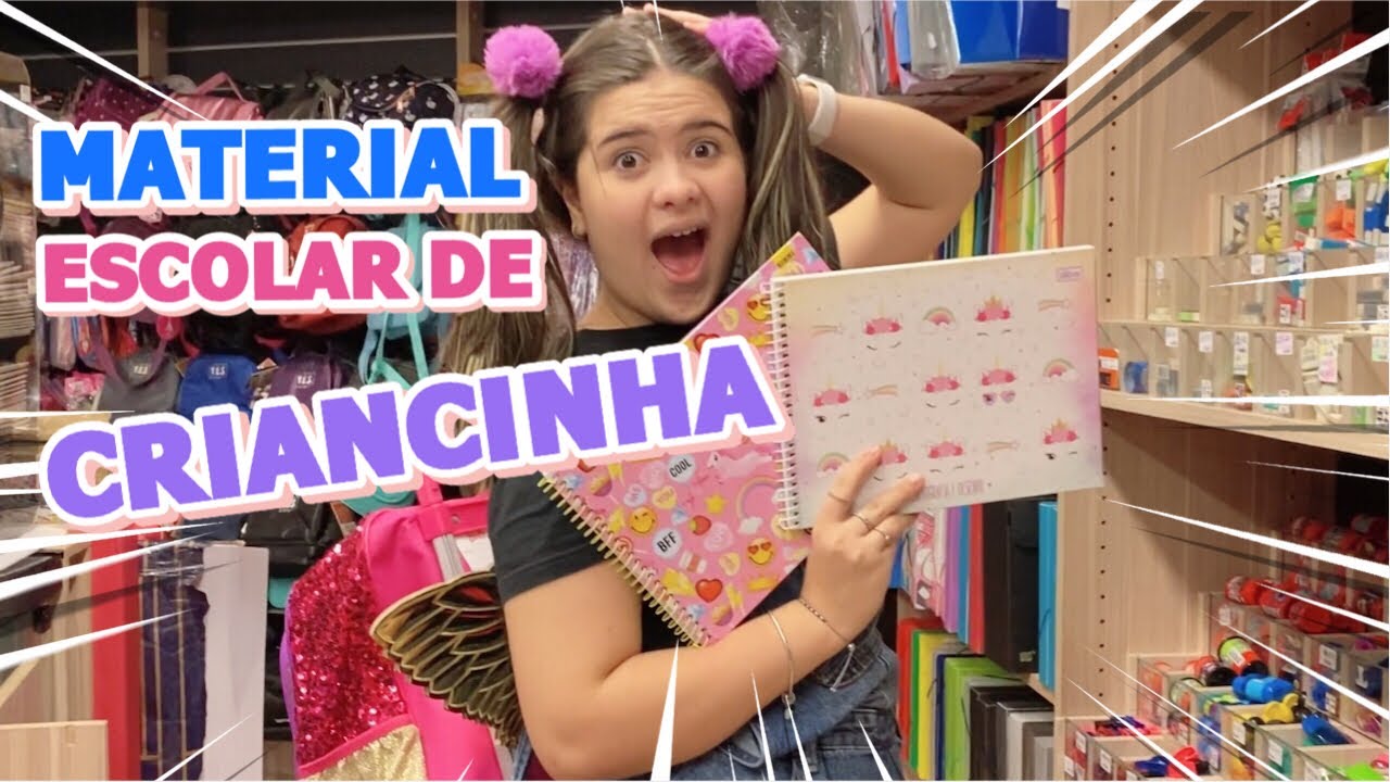 COMPRANDO MATERIAL ESCOLAR DO 1&ordm; ANO