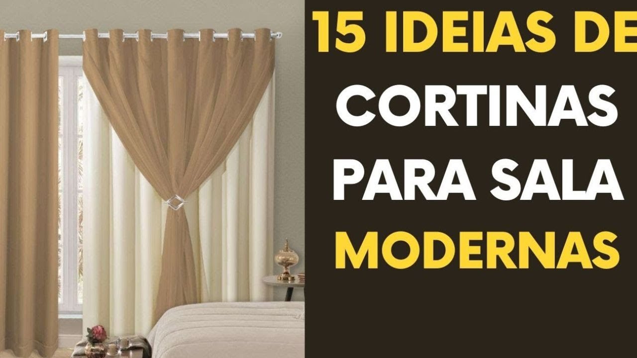 15 FOTOS DE CORTINAS PARA SALA MODERNAS E BONITAS