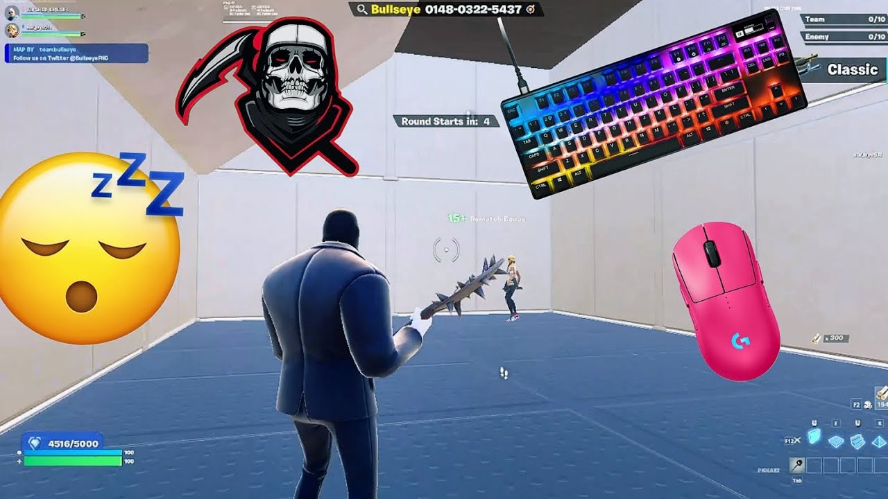 Fortnite 2v2 Piece Control GamePlay *ASMR* ⭐ Chill Relaxing 😴 Keyboard Sounds Apex Pro Tkl 🤩