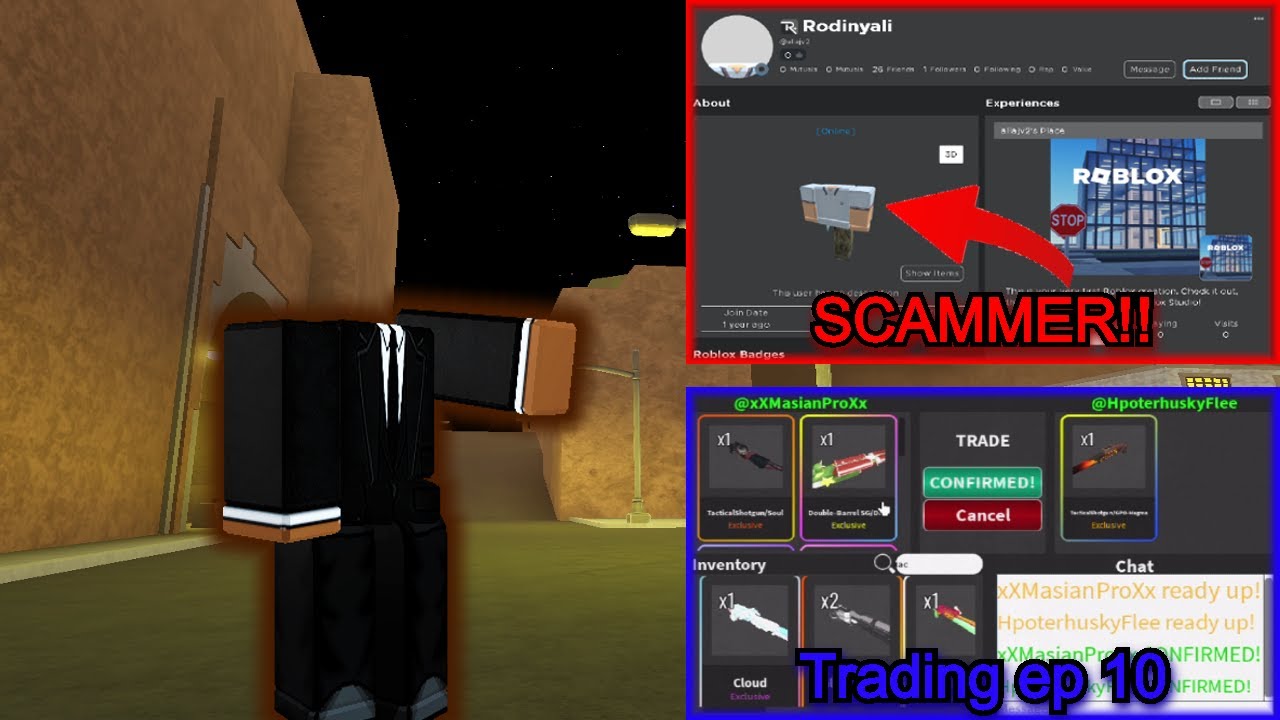 Da Hood Trading ep 10 (CAUGHT A SCAMMER)
