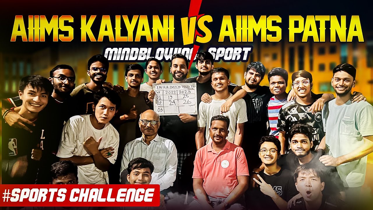 AIIMS KALYANI 🆚️AIIMS PATNA SPORTS FEST😱||Sports fest vlog⚽️
