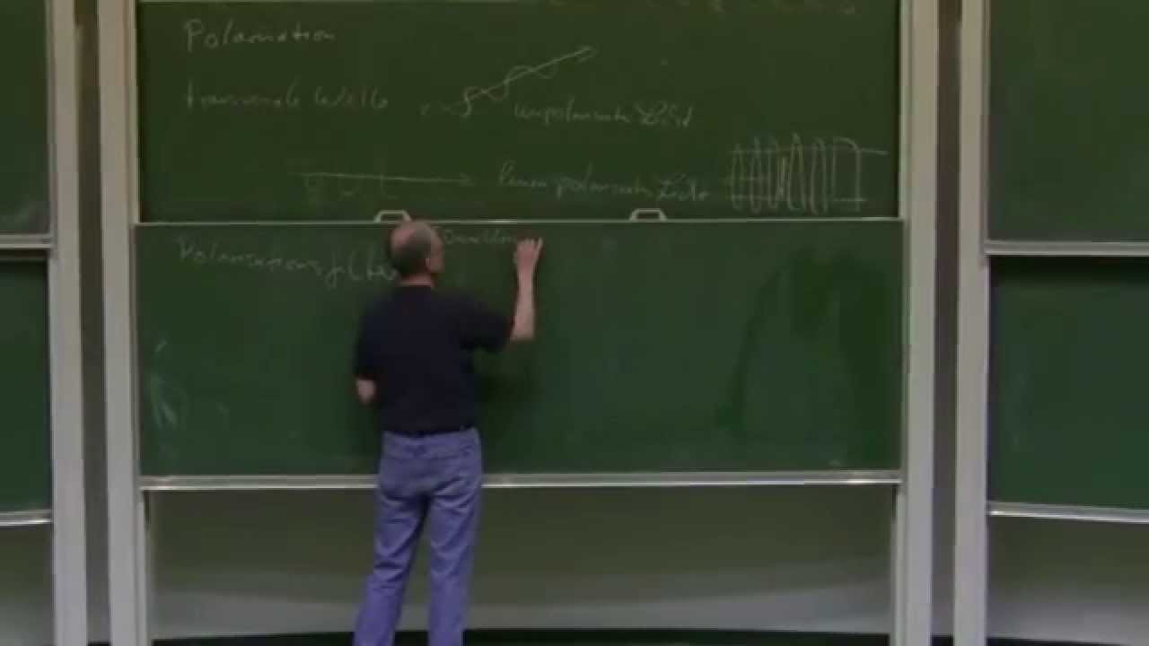 Physik II - Vorlesung 9: Polarisation