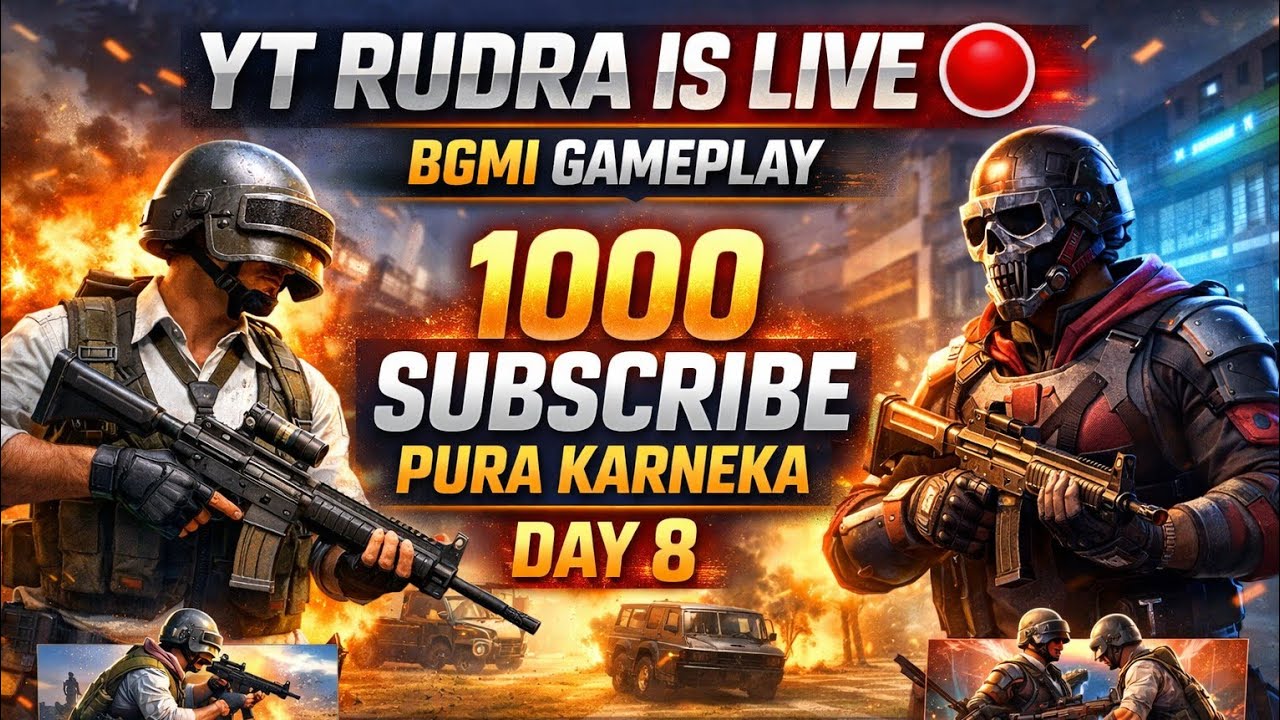 YT RUDRA IS LIVE   BGMI live SHTIMING