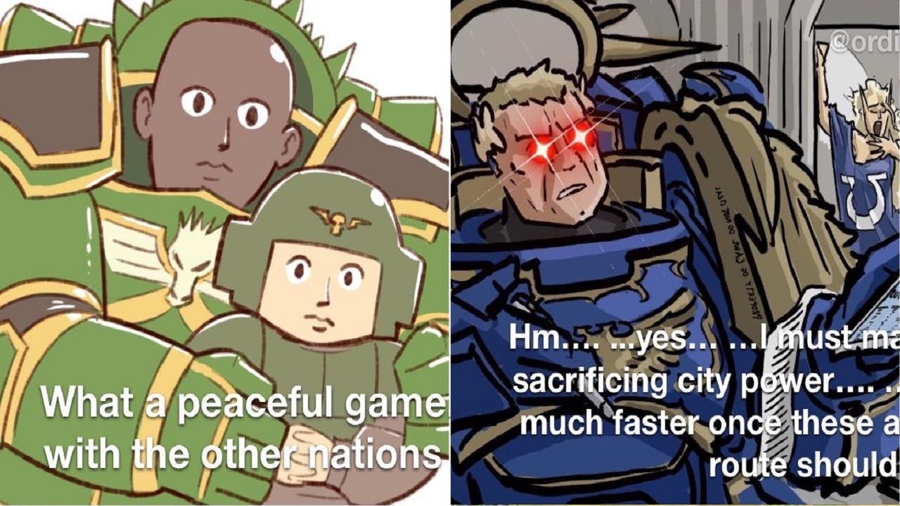 Vulkan's tactics vs Guilliman's tactics | Warhammer 40k meme dub