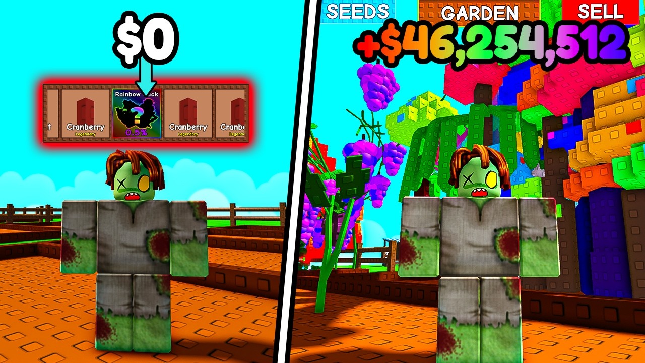 Noob to Pro as Zombie Bacon | I Opened the Angry Plant Event Seed and Made $41M