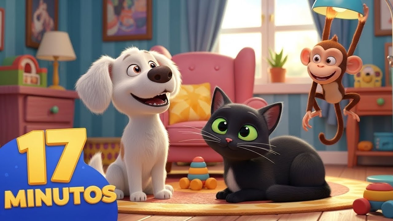 Animais Bebês Cantando | 17 Minutos | Música para Crianças