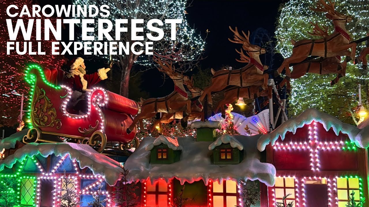2024 Carowinds Winterfest - Our full experience at opening night! Charlotte, NC
