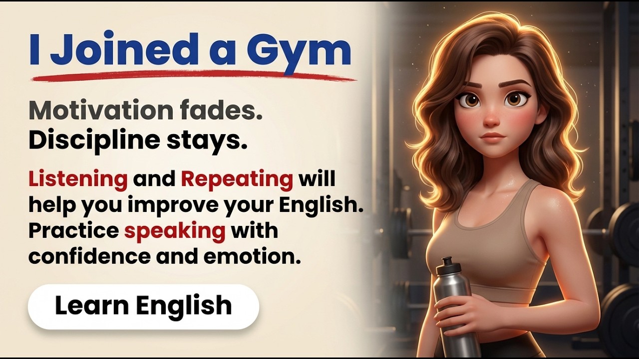 I Joined a Gym 💪 | Advanced English Shadowing Story (B2–C1)