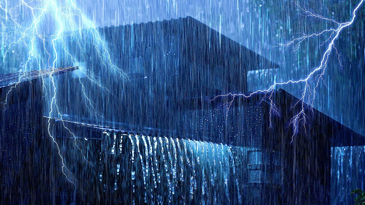 Sonido De Lluvia Para Dormir Con Truenos Fuertes ⛈️ Alivia El Estrés Y La Ansiedad Para Dormir