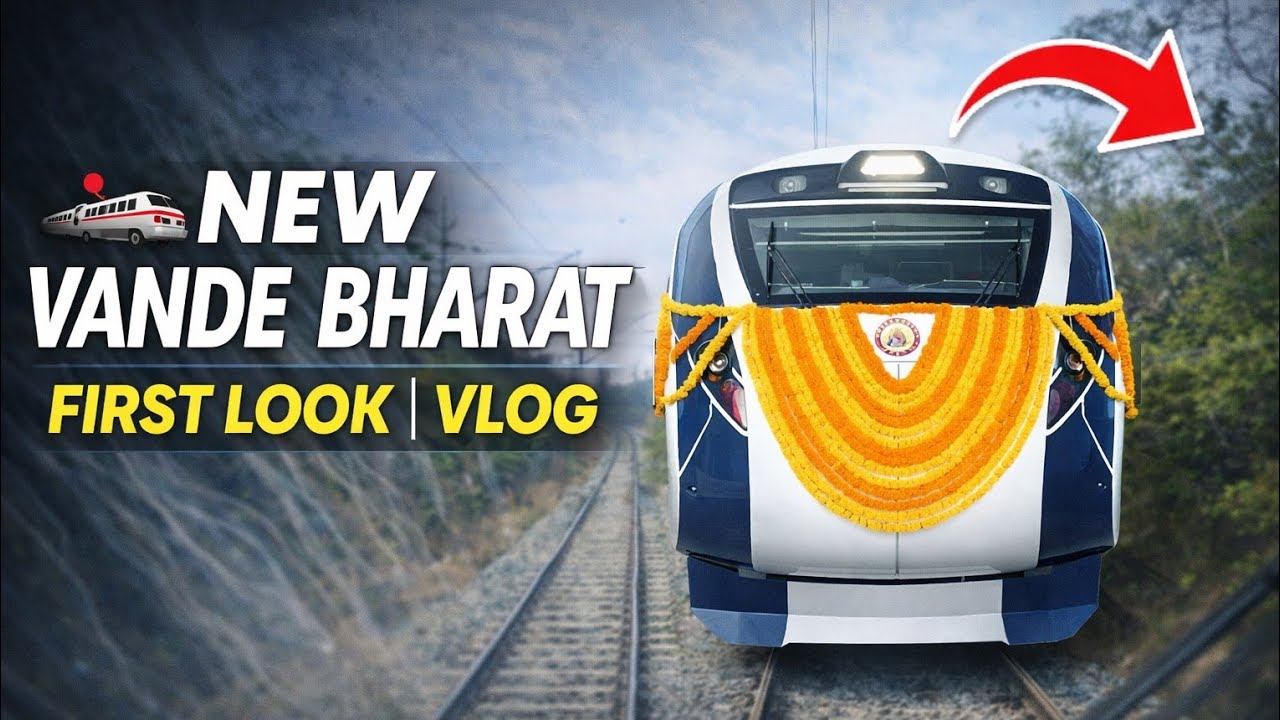 New vande bharat train 🚆#indianrailways #vandebharat #vlog 