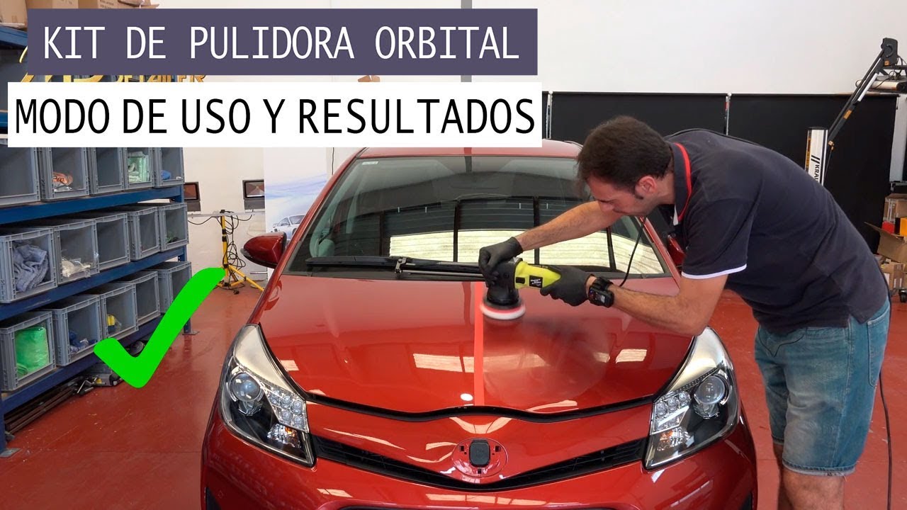 Modo de uso y resultados del kit de pulidora de coche orbital Shine Mate ERO600 G1+