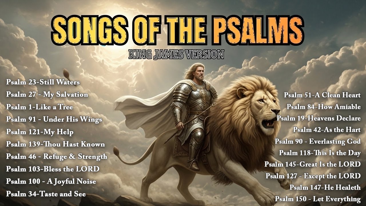 1 Hour of Psalms in Song | King James Version with Lyrics | Peaceful Worship for Rest & Prayer