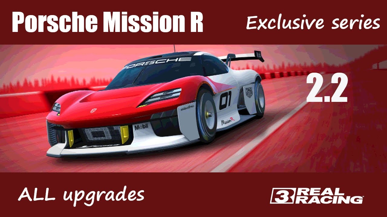 Real Racing 3 · Exclusive series · Porsche Mission R · Tier 2.2 · Elimination · Porsche Test Track