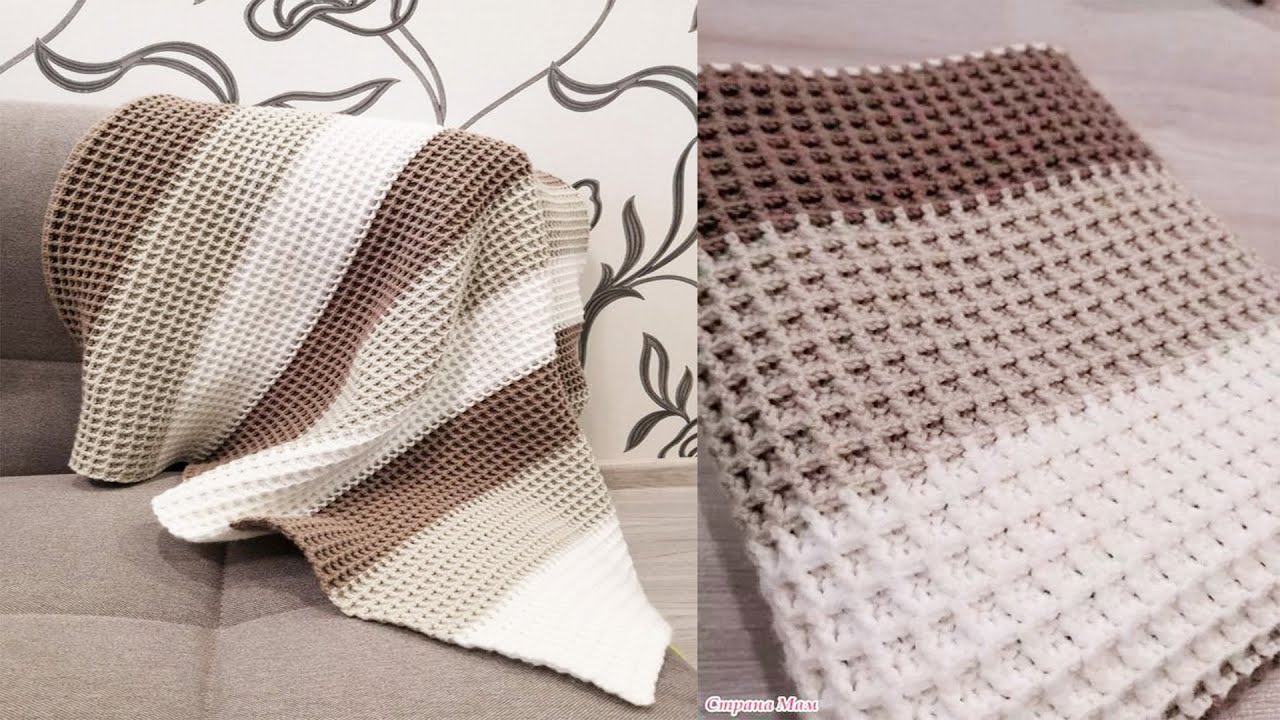 🌿 Descubre Como Hacer La Elegante Puntada Para Mantas De Sofa o Chaquetas   Fácil y Rápida