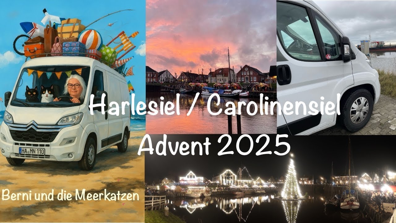 Advent in Harlesiel Carolinensiel, Wintermarkt und das Aufstellen des Tannenbaums, Abbaden Nordsee