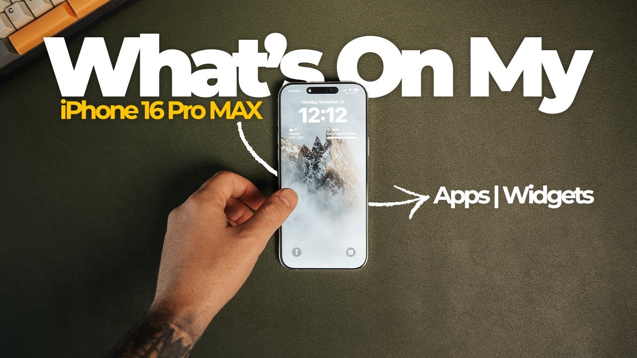 What's On My iPhone 16 Pro MAX | Minimalist App & Widget Setup
