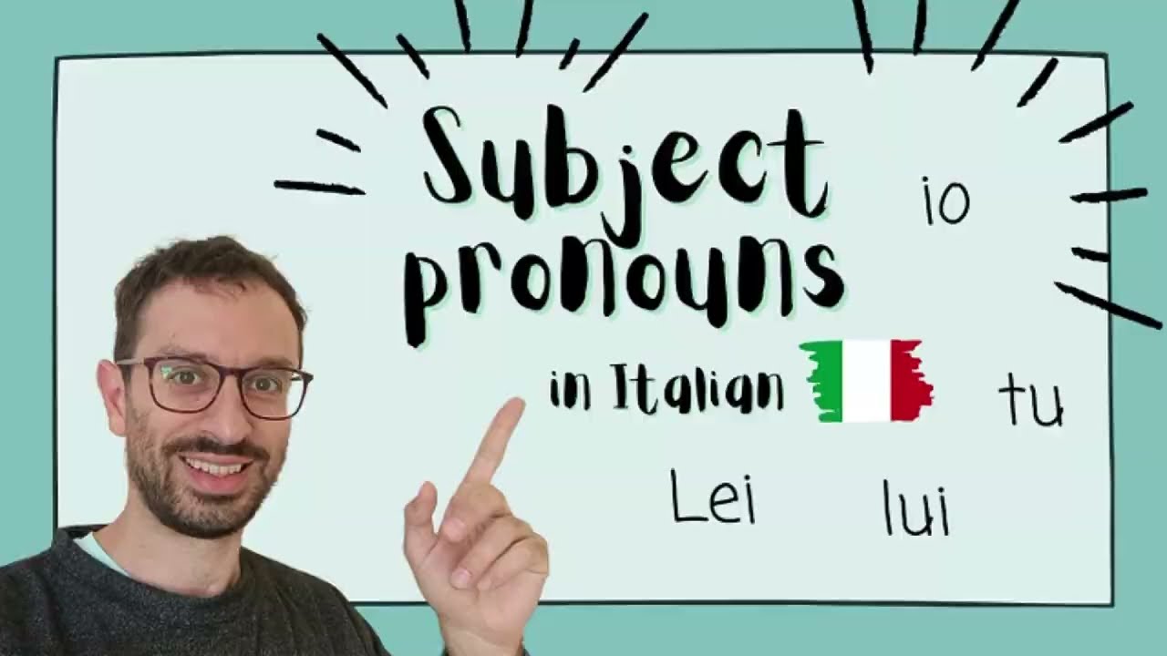 Learn Italian Subject Pronouns: I, You, He, She and More!