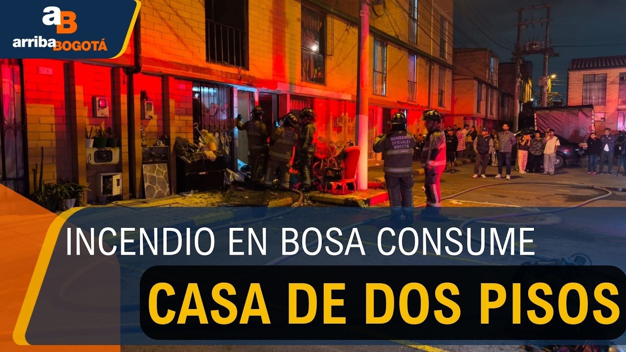 Incendio en Bosa consume casa de dos pisos y afecta predios aledaños | CityTv