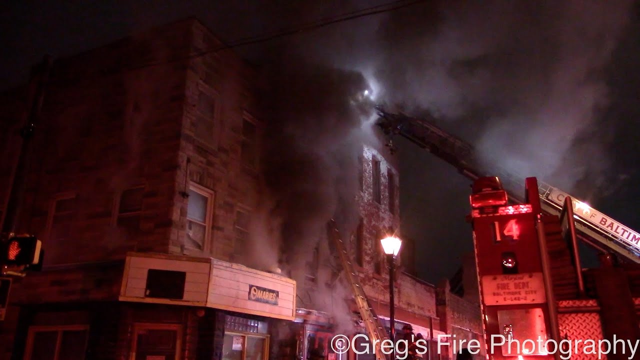 Working Structure Fire / West Baltimore Street / Baltimore City / 2-12-21