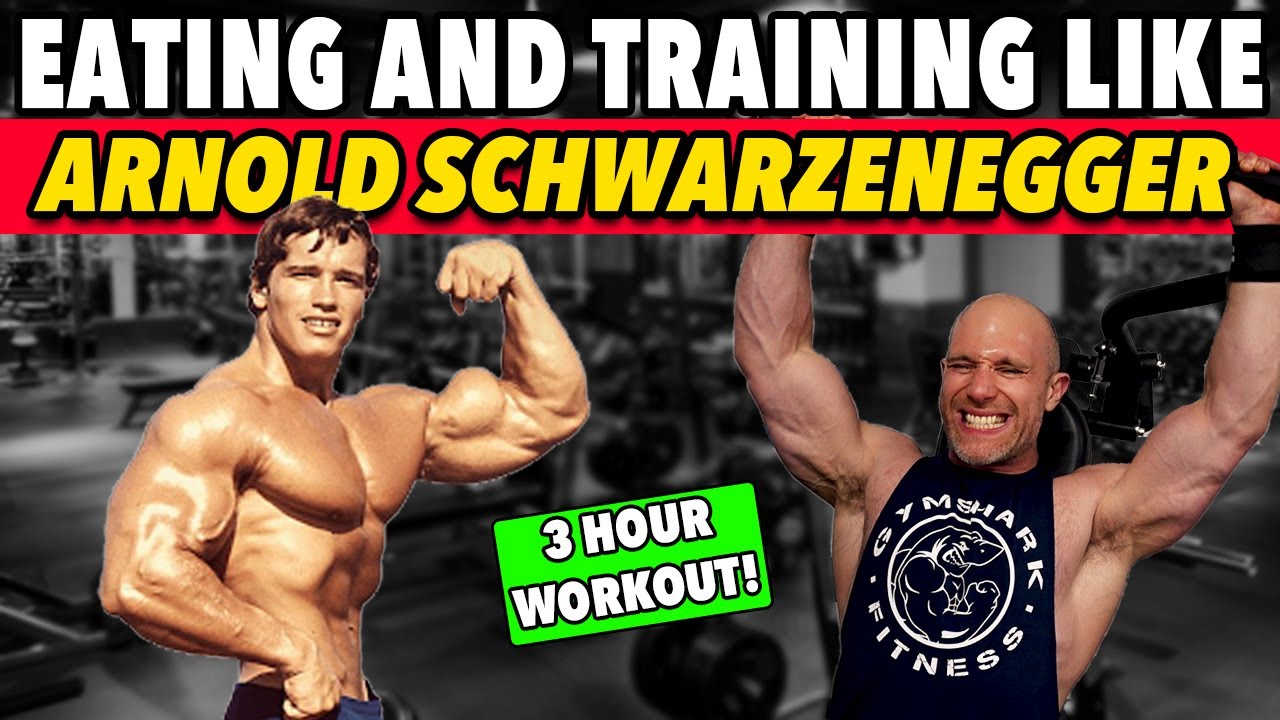 I Tried Arnold Schwarzenegger's DIET & WORKOUT For A Day! | MAD Chest/Shoulders/Triceps TRAINING!