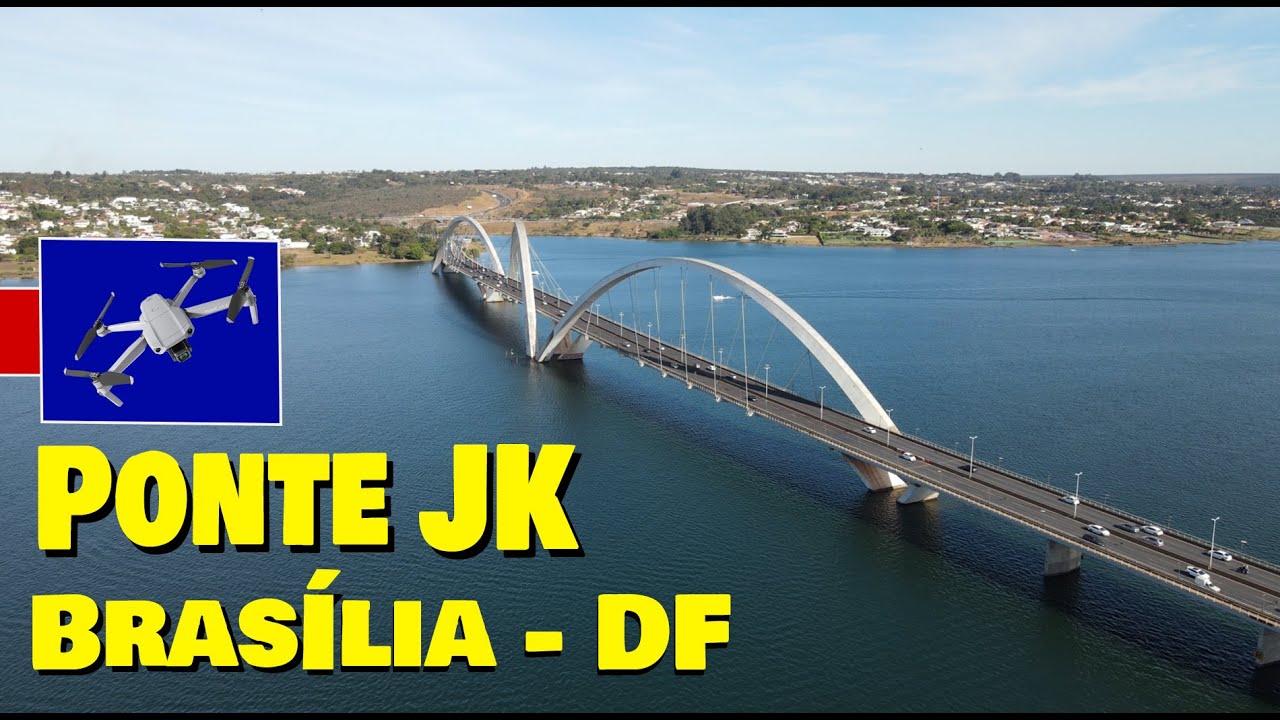 CONHEÇA A LINDA PONTE JK em- Brasília - Lago Paranoá - 4K