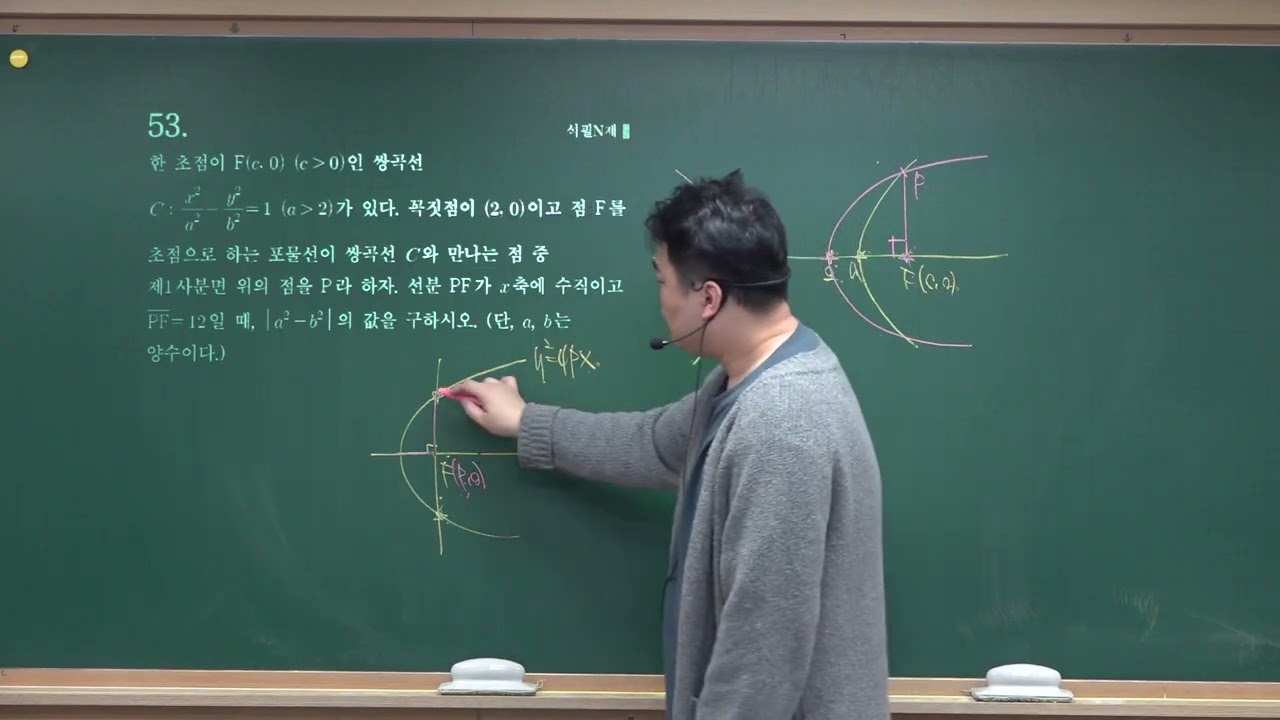 53 기하 모의고사 기출 쌍곡선 연습문제 석필학원 동탄 중간고사 대비