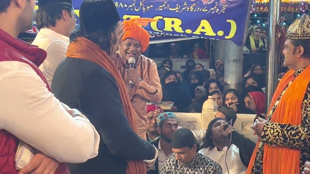 Tere karam ne pukara me aa gaya khwaja Chote Majid Shola brain ke opretion ke bad bhi Ajmer me mefil