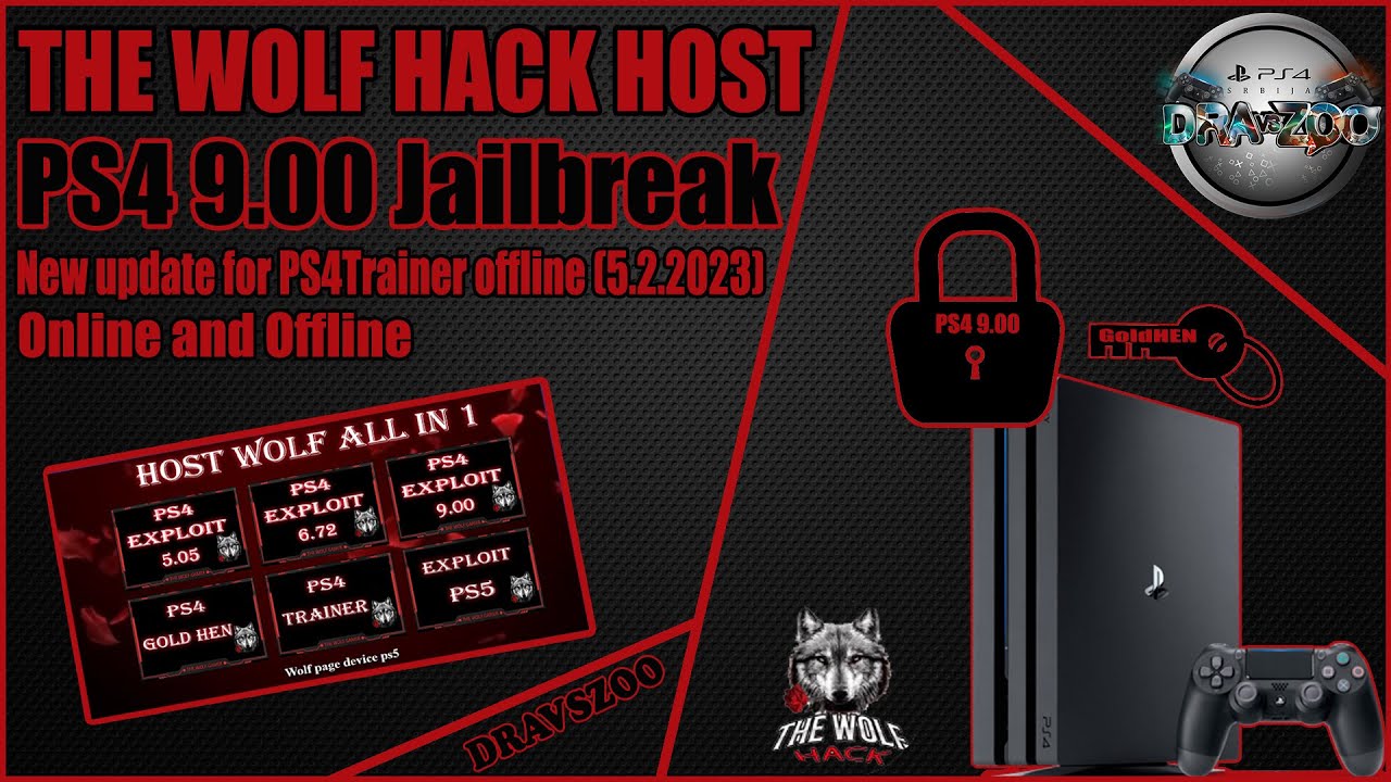 The Wolf HOST for PS4 9.00 | Updated PS4Trainer