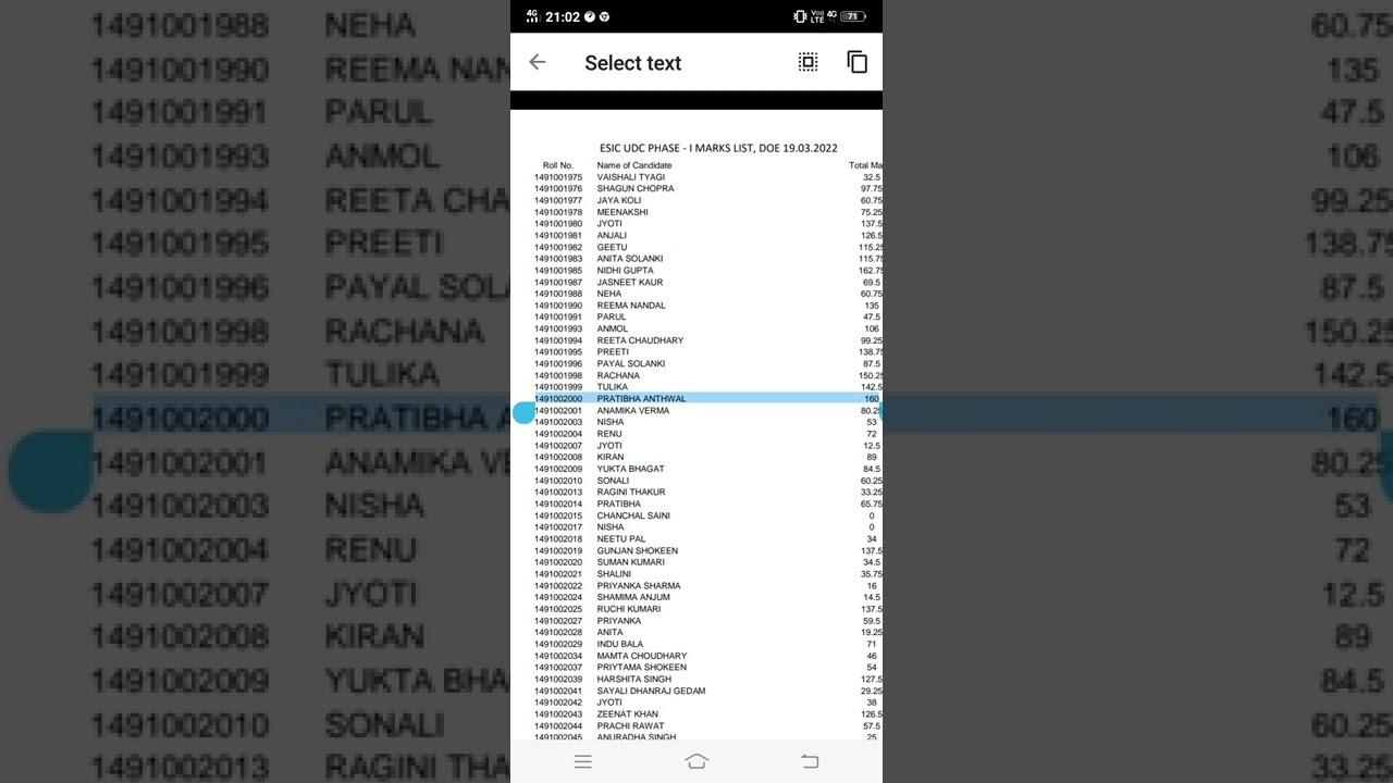 MY ESIC UDC PRELIMS SCORE. y mne kya kiya.   🙁😒