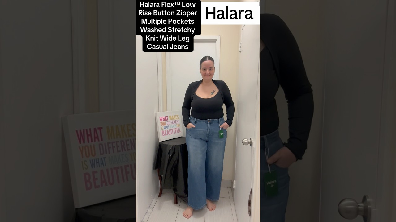 Comfortable Halara Jeans 👖 I&rsquo;m In Love 🥰 #halara #denim #jeans  #shortvideo #shorts #fallfashion