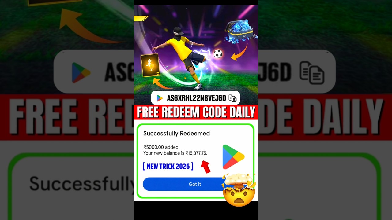 Free Redeem Code 100 | Google Play Store Redeem Code | How to Get Free Redeem Codes 2026 #redeemcode