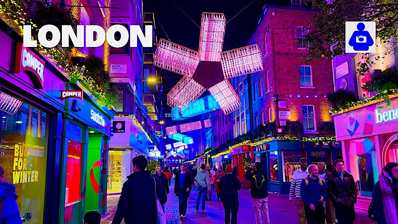 London's Most Dazzling Christmas Displays 2025 ✨ Shopping Streets Walk [4K HDR]