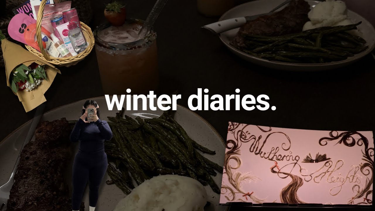 winter diaries: spend a week with me, Valentine’s Day week + more 